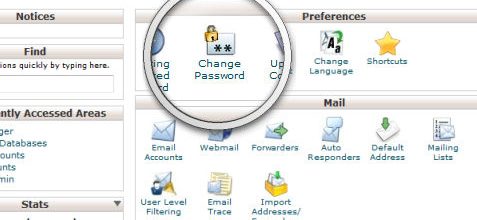 آموزش تغییر رمز عبور کنترل پنل هاست cPanel
