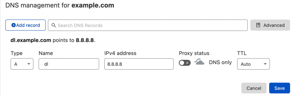 اتصال ساب دامنه در cloudflare 